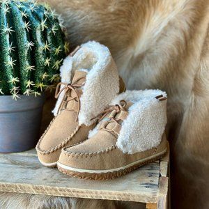 ✙NWT✙ Minnetonka Torrey Moccasin Boots [Cinnamon Berber]